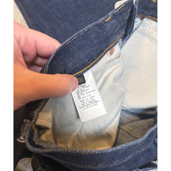 Kapital Okagilly Bone Denim Jeans Raw Indigo Size 36 - Picture 5 of 5